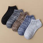 Pack of 5 Men's Premium Cotton Ankle Socks | Breathable & Comfortable Everyday Wear
