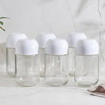 Set of 6 Glass Storage Jars - 600 ml