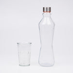 5Pcs Glass Bottle and Tumbler Set