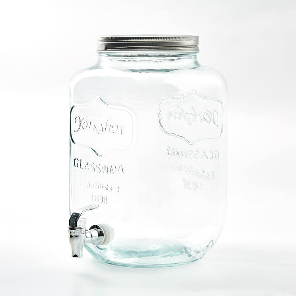 Glass Dispenser with Lid - 8L