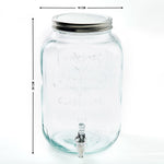 Glass Dispenser with Lid - 8L