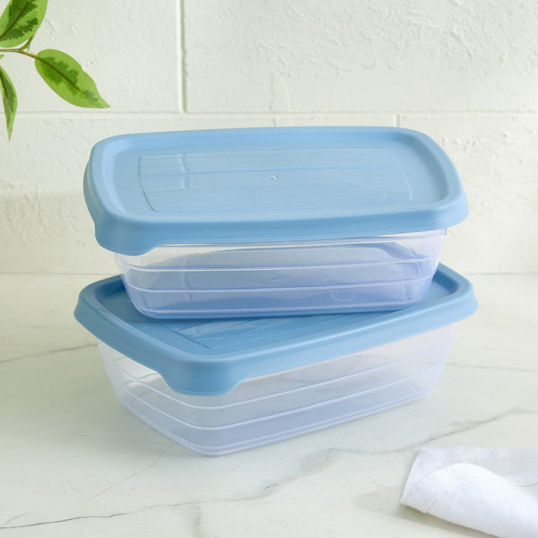 Set of 2 Polypropylene Containers - 600ml
