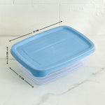 Set of 2 Polypropylene Containers - 600ml