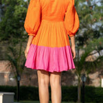 Color Block Mini Dress