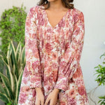Dusky Rose Mini Dress