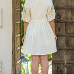 Ivory Garden Cotton Dress