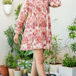 Dusky Rose Mini Dress