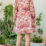 Dusky Rose Mini Dress