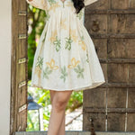 Ivory Garden Cotton Dress
