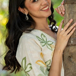Ivory Garden Cotton Dress