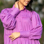 French Violet Tired Mini Dress
