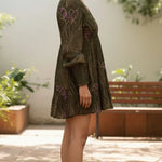 Olive Grove Mini Dress