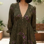 Olive Grove Mini Dress