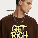 Get Rich Or Die Tryin' Men's Oversized T-Shirt